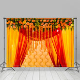 Lofaris UK Festa Floral Curtain To Celebrate New Year Backdrop